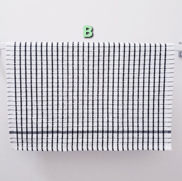 🔷️9128 NEW! Windowpane pattern Hang'N'Snap HAND Towel *Select snap - Picture 9 of 14